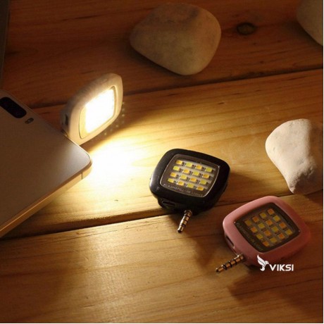 Подсветка для селфи, LED фонарь для телефона, смартфона, планшета (лампа светодиодная)