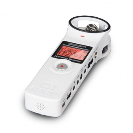 Накамерный микрофон, рекордер, диктофон ZOOM H1 (White)