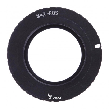 Адаптер переходник M42 — Canon EOS, AF чип Ulata черный