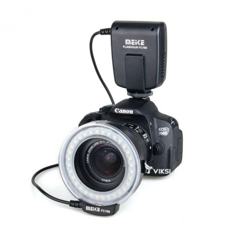 Кольцевая вспышка MeiKe fc-100 для Nikon, Canon (макро свет)