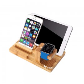 Подставка-держатель из дерева для Apple Watch и iPhone (органайзер) 