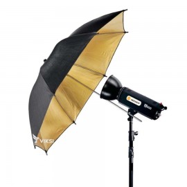 Студийный зонтик (Gold) отражатель для фотостудии (83 см) 