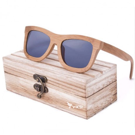 Солнцезащитные деревянные очки Chicago Gray