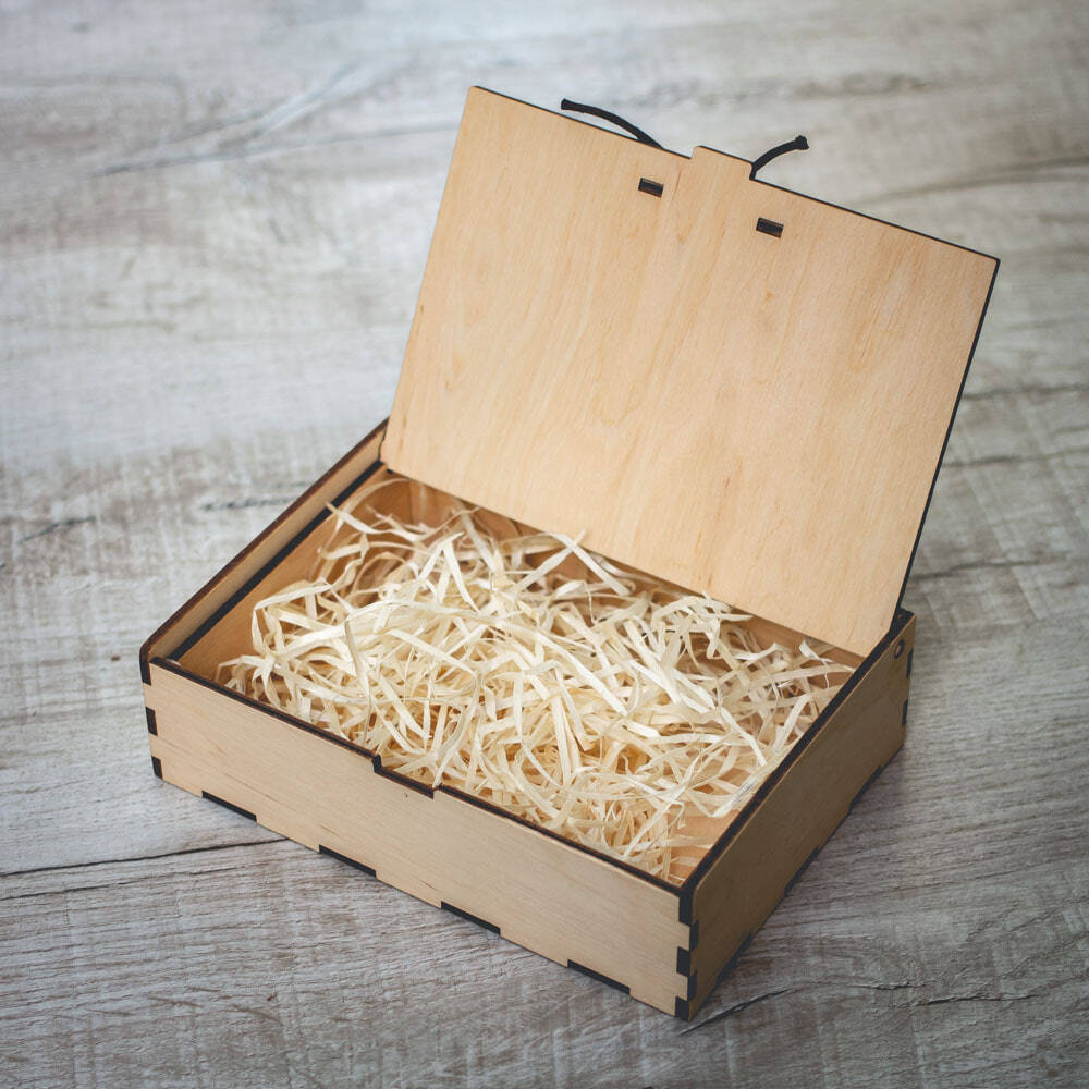 Подарочная деревянная коробочка Bloom S